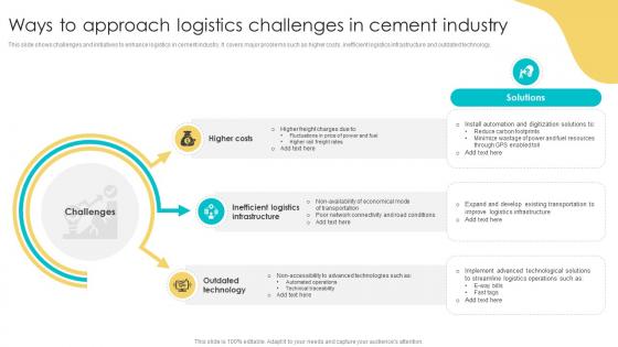 Ways To Approach Logistics Challenges In Cement Industry