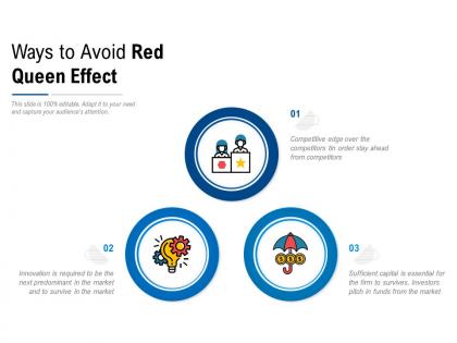 Ways to avoid red queen effect