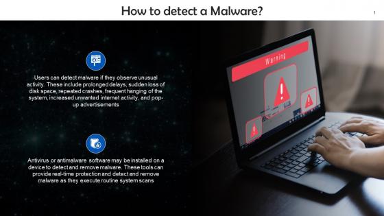 Ways To Detect A Malware Infection Training Ppt