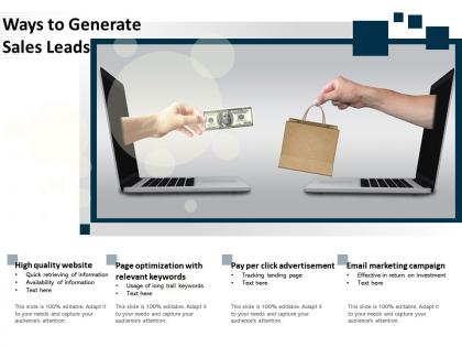 Ways to generate sales leads