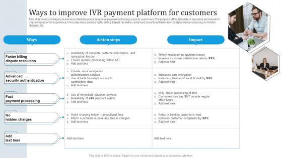 Ways To Improve IVR Payment Platform Omnichannel Banking Services Implementation