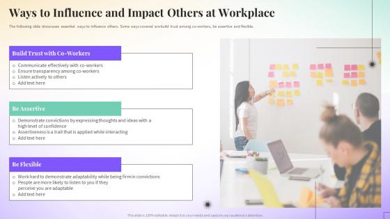 Ways To Influence And Impact Others At Workplace
