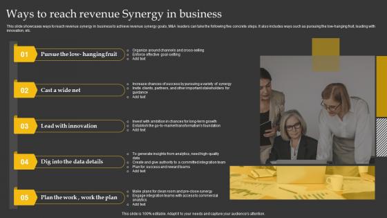Ways To Reach Revenue Synergy In Business