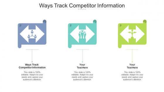 Ways track competitor information ppt powerpoint presentation slides clipart images cpb