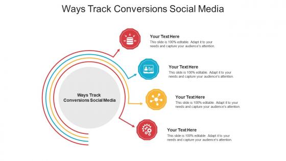 Ways track conversions social media ppt powerpoint presentation model cpb