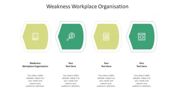 Weakness workplace organisation ppt powerpoint presentation model summary cpb