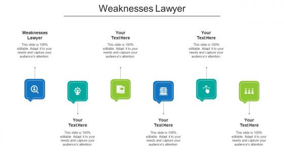 Weaknesses Lawyer Ppt Powerpoint Presentation Portfolio Diagrams Cpb