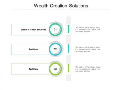 Wealth creation solutions ppt powerpoint presentation gallery model cpb