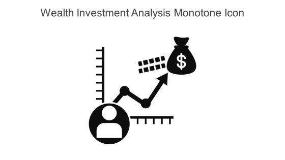 Wealth Investment Analysis Monotone Icon In Powerpoint Pptx Png And Editable Eps Format