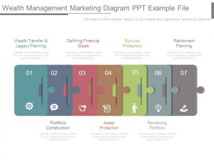 Wealth management marketing diagram ppt example file