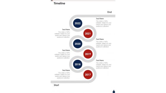 Wealth Tax Proposal Timeline One Pager Sample Example Document
