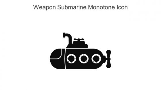 Weapon Submarine Monotone Icon In Powerpoint Pptx Png And Editable Eps Format