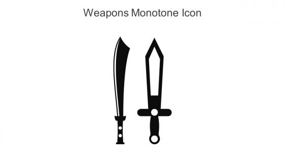 Weapons Monotone Icon In Powerpoint Pptx Png And Editable Eps Format