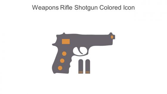 Weapons Rifle Shotgun Colored Icon In Powerpoint Pptx Png And Editable Eps Format