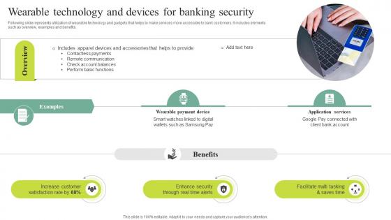 Wearable Technology And Devices For Banking Security Comprehensive Guide For IoT SS