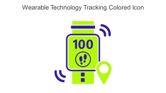 Wearable Technology Tracking Colored Icon In Powerpoint Pptx Png And Editable Eps Format