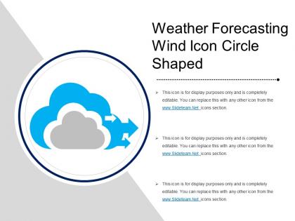 Weather forecasting wind icon circle shaped