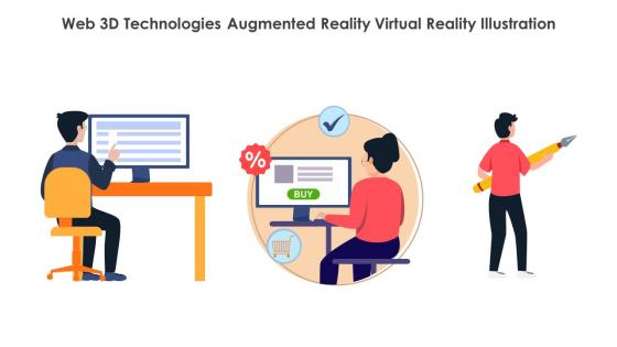 Web 3D Technologies Augmented Reality Virtual Reality Illustration