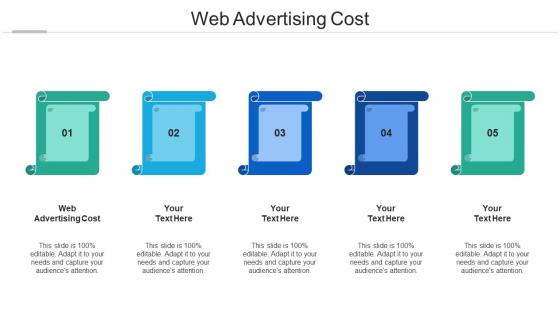 Web advertising cost ppt powerpoint presentation icon graphics cpb