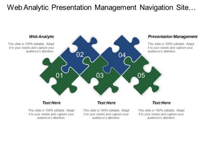 Web analytic presentation management navigation site search leading page