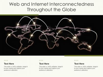 Web and internet interconnectedness throughout the globe