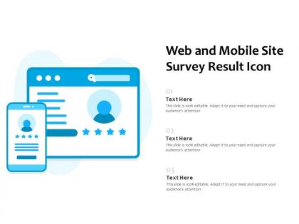 Web and mobile site survey result icon