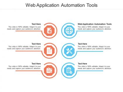 Web application automation tools ppt powerpoint presentation summary information cpb