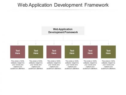 Web application development framework ppt powerpoint presentation inspiration ideas cpb