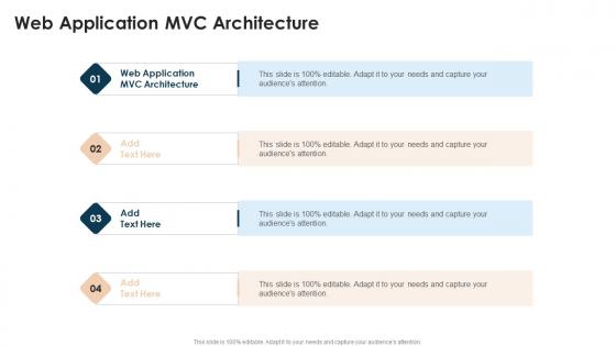 Web Application Mvc Architecture In Powerpoint And Google Slides Cpb