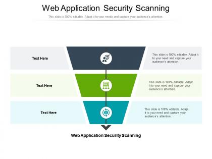 Web application security scanning ppt powerpoint presentation summary model cpb