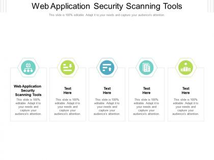 Web application security scanning tools ppt powerpoint presentation portfolio sample cpb