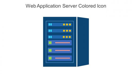Web Application Server Colored Icon In Powerpoint Pptx Png And Editable Eps Format