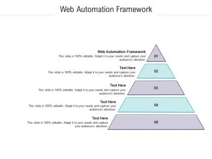 Web automation framework ppt powerpoint presentation ideas slides cpb