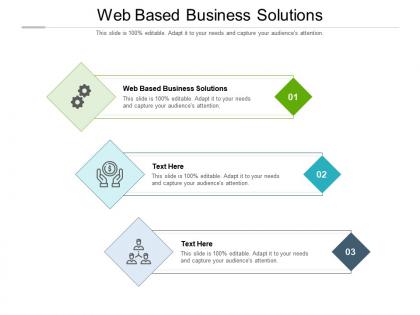 Web based business solutions ppt powerpoint presentation layouts ideas cpb