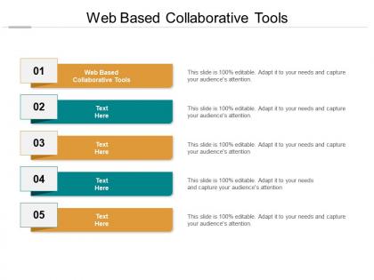 Web based collaborative tools ppt powerpoint presentation icon graphics cpb