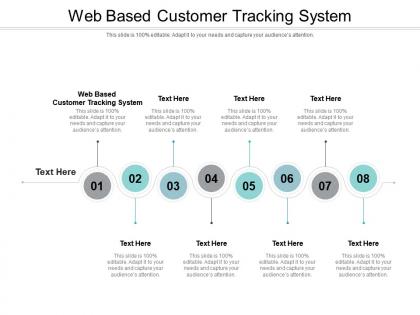Web based customer tracking system ppt powerpoint presentation gallery introduction cpb