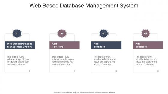 Web Based Database Management System In Powerpoint And Google Slides Cpb