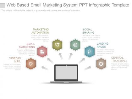Web based email marketing system ppt infographic template