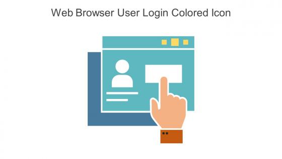 Web Browser User Login Colored Icon In Powerpoint Pptx Png And Editable Eps Format