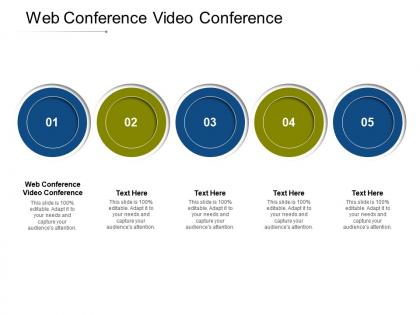 Web conference video conference ppt powerpoint presentation infographic template ideas cpb
