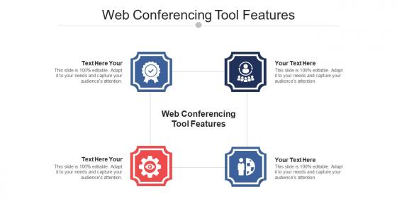Web conferencing tool features ppt powerpoint presentation icon slideshow cpb