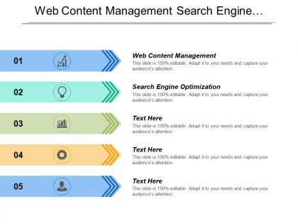 Web content management search engine optimization content personalization