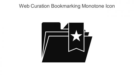 Web Curation Bookmarking Monotone Icon In Powerpoint Pptx Png And Editable Eps Format