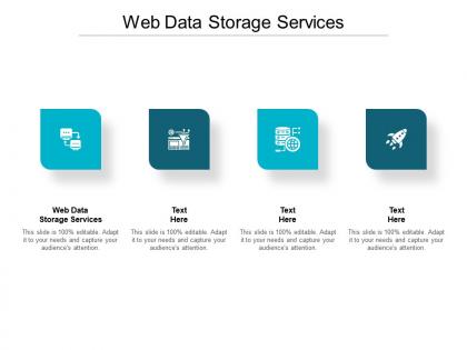 Web data storage services ppt powerpoint presentation slides infographics cpb