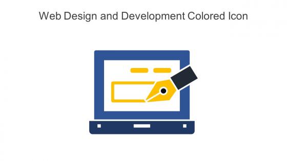Web Design And Development Colored Icon In Powerpoint Pptx Png And Editable Eps Format