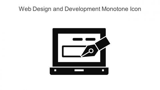 Web Design And Development Monotone Icon In Powerpoint Pptx Png And Editable Eps Format