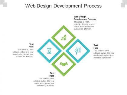 Web design development process ppt powerpoint presentation show clipart images cpb