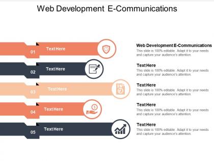 Web development e communications ppt powerpoint presentation slides aids cpb