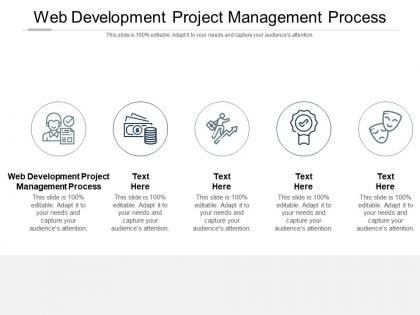 Web development project management process ppt powerpoint presentation show slideshow cpb