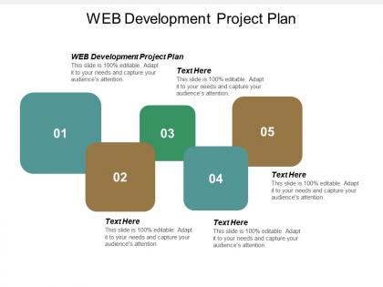 Web development project plan ppt powerpoint presentation icon deck cpb